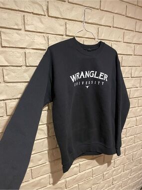 Gildan Black Crewneck Sweatshirt with White Logo